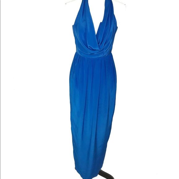 Zimmermann 100% Silk Bolt Halter Neck Long Dress - Picture 2 of 8